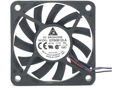 Original DELTA EFB0612LA Cooling Fan 12V 0.11A 0.84W 3wires EFB0612LA Fans